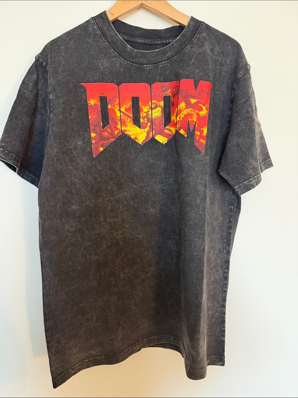 DOOM Graphic Tee - Black with Red/Yellow Logo